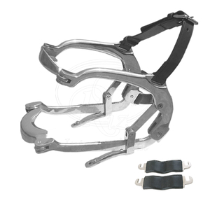เครื่องมือตรวจช่องปากม้า Millennium Equine Mouth Speculum ทำจากสแตนเลส พร้อมสายหนังและแผ่นยางสำหรับสัตว์ ใช้สำหรับตรวจฟันม้า - Product Image 3