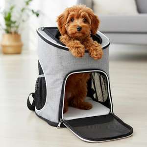 Sac à dos pliable et respirant pour animaux de compagnie, taille 34x28x42 cm, 2 couleurs, pour les promenades et les voyages en voiture, transporteurs pour animaux de compagnie - Product Image 3