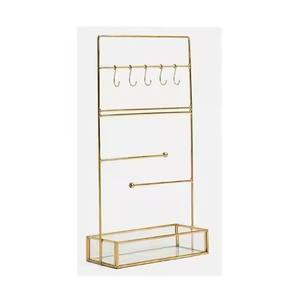 Support à bijoux en métal au fini classique, présentoir de rangement pour bijoux - Product Image 6