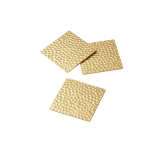 Luxury <b>Gold</b> Metal Drink <b>Coaster</b> Set of 4 with Holder Anti-Slip Brass Stainless Steel Cup Mat for Home Bar Hotel Table Decoration - Product Image 6