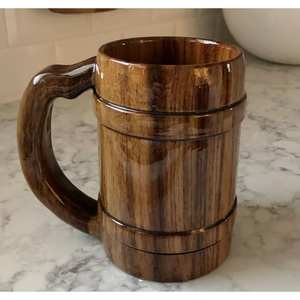 Taza de Madera Reutilizable para Bebidas, Madera de Calidad y Libre de Plástico - Product Image 4