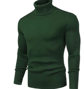 Winter Men'S Turtleneck Sweater Bottoming <b>Shirt</b> Long-Sleeved Warm Thick Sweater - Product Image 1