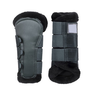 Protège-jambes roses pour chevaux avec maille respirante et sangle Velcro pour le soutien du pastèrnes, pour l'entraînement et la course - Product Image 4
