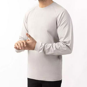Premium Mens Full <b>Sleeve</b> T Shirt Luxury Anti Wrinkle Cotton Casual Knitted O Neck Streetwear Fashion <b>Top</b> - Product Image 4