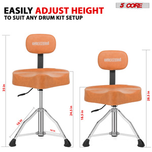 Silla de Batería para Adultos de 5 Niveles con Cojín Acolchado de 4 Pulgadas, Respaldo y Altura Ajustable con Sistema Airlift, Capacidad de 250 Libras - Product Image 2
