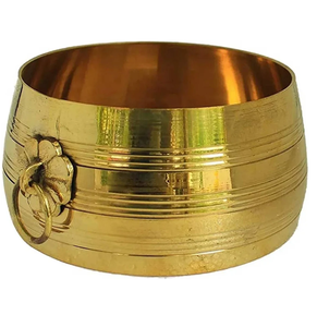 Taza Medidora de Latón Puro a Precio Mayorista, Utensilio de Cocina para el Hogar, Taza Medidora de Arroz y Granos, Artesanía Hecha a Mano con Acabado Dorado - Product Image 6