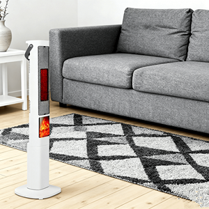 Stufa Elettrica 3D con Effetto Fiamma, Angolo di 120°, 30% Più Veloce, con Timer 5 Ore, Telecomando e Sicurezza Silenziosa - Product Image 2