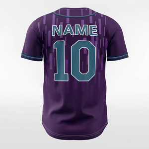 บริการ OEM เสื้อเบสบอลทีมชายแบบสั่งทำพิเศษ เสื้อเบสบอลแบบซับลิเมชั่นเต็มตัว เสื้อเบสบอลติดกระดุม ลายกราฟิกสีจริง - Product Image 4