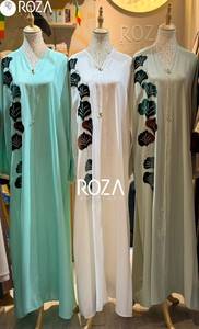 อาบายะปักลายใบแปะก๊วยกำมะหยี่ ขายส่ง - Product Image 5
