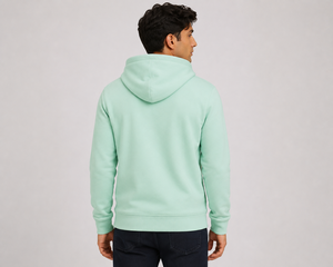 Sweat à capuche décontracté pour homme avec fermeture éclair, capuche réglable et tissu lisse, conçu pour un confort optimal et une tenue polyvalente au quotidien. - Product Image 3