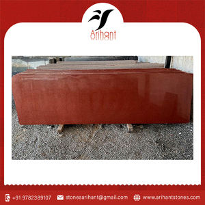 Carreaux de granit rouge Lakha poli pour maisons modernes, bureaux et hôtels en provenance d'Inde - Product Image 6