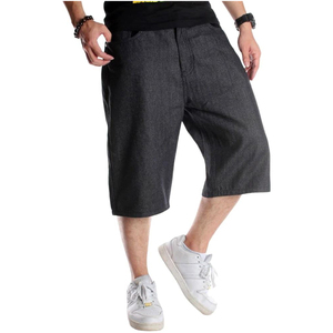 Pantalones Cortos de Mezclilla con Lavado Ácido al por Mayor, Unisex, Estilo Vintage, Holgados, de Algodón, Personalizados OEM - Product Image 1