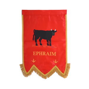 Ensemble de bannières de chapitre de Franc-Maçonnerie de l'Arche Royale, brodé à la main, en velours, imprimé en sérigraphie, avec bordure dorée, fabricant de regalia de loge - Product Image 3