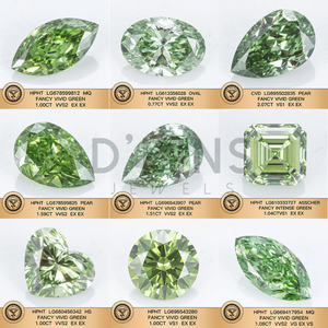 Diamante Cultivado en Laboratorio D'vins Jewel DJ 546, 1.31CT, Corte Cojín, Verde Intenso Fantasía, VS1, HPHT, Certificado IGI 2486420927 - Product Image 3
