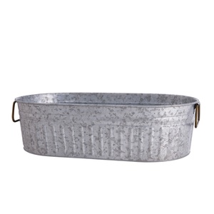 Pot de fleurs et bac à plantes en métal le plus vendu avec poignées pour jardin extérieur et fêtes, taille et forme personnalisables - Product Image 3