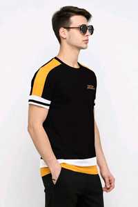 T-shirt en maille pour homme, coupe classique, couleur personnalisable sur le devant, 100 % coton, col rond, manches courtes, décontracté, respirant, écologique, séchage rapide - Product Image 2