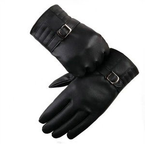 Guantes de Cuero Personalizados para Mujer, Nueva Colección de Invierno, Resistentes al Viento, de Cuero Vacuno Genuino - Product Image 1