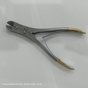 คีมตัดลวดแบบดับเบิ้ลแอคชั่น ขนาด 7 นิ้ว สีตามสั่ง สำหรับงานศัลยกรรมกระดูก ด้านหน้าและด้านข้าง ผลิตจากเหล็กกล้าไร้สนิมเยอรมัน - Product Image 2