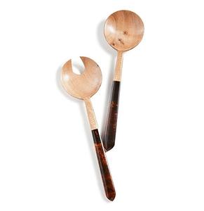 Último diseño en servidores de ensalada de madera y resina para servir ensaladas en el hogar, la cocina, fiestas y eventos a precio de fábrica al por mayor. - Product Image 1