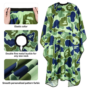 Capes de Barbier de Bonne Qualité à Col Ajustable, Équipement Professionnel de Salon Anti-Plis, Capes de Barbier Personnalisables, Vente Chaude - Product Image 5