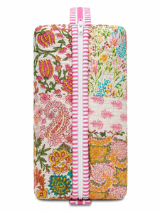 Sac de rangement matelassé écologique à motif floral pour outils de coiffure, grand format, avec fermeture éclair, pour le rangement portable du sèche-cheveux - Product Image 5