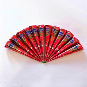 Cono de Henna India Kaveri, Tinta para Tatuajes Temporales Semipermanentes, Pasta de Henna Color Marrón, Henna Natural para Bodas, 370g - Product Image 2