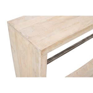 Table de bar et tabouret en bois massif Ensemble de meubles rustiques pour usage domestique - Product Image 3
