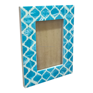 Álbumes de Fotos de Madera Hechos a Mano de Diseño Clásico, Accesorios de Resina Hechos a Mano en Blanco y Azul Cielo, para Bodas, Cumpleaños, con Logotipo Personalizado - Product Image 3