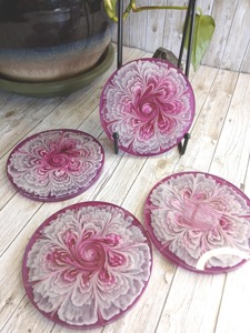 Handmade High Quality Luxury Eco-Friendly Resin <b>Coasters</b> <b>for</b> <b>Drinks</b> Handcrafted From India Customized Color - Product Image 2