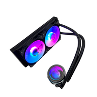 KINGSMAN GAMING KA-R240BK 240mm Water Cooling System with ARGB Fluid Bearing Aluminum Heatsink for Computer Case