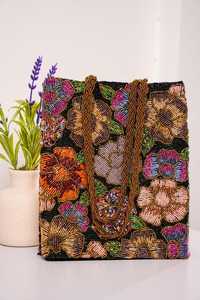 Nuevo Bolso de Mano para Mujer, Estilo Sobre, con Cuentas Impresas, Forro de Lona y Cierre de Botón, para Bodas - Product Image 4