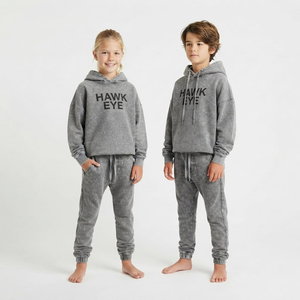 Conjunto de Sudadera con Capucha y Pantalones Jogger para Niños Unisex, Estilo Acid Wash, Corte Holgado, Colores Modernos, Proveedor de Ropa Personalizada - Product Image 5