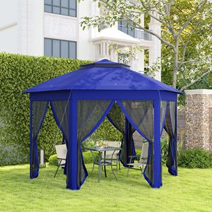 "13FT X 13FT Pop up <b>Canopy</b> <b>Tent</b> for Patio Backyard Garden Wedding Party-6 Zippered Mesh Netting" - Product Image 2