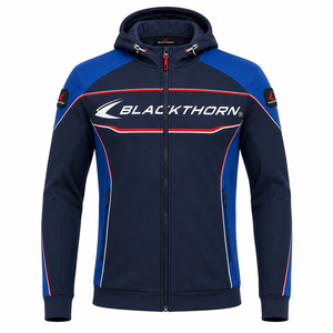 Chaqueta con Capucha de Tejido Softshell para Hombre, Transpirable, con Cierre de Cremallera, para Deportes al Aire Libre, Corte Regular, Talla Adulto - Product Image 1