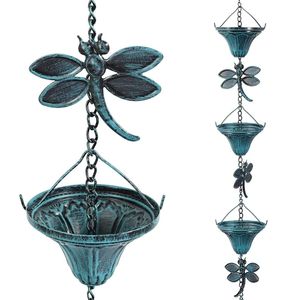Chaîne de pluie décorative suspendue en métal, design antique, à motif festonné, pour maison, jardin et extérieur, la plus vendue, taille personnalisée - Product Image 2
