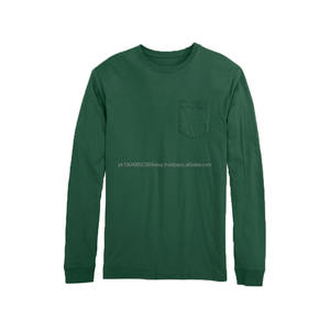 Everyday <b>Mens</b> <b>Long</b> Sleeve Pocket <b>TShirt</b> for Comfortable Movement with Lightweight Soft Fabric a Clean Practical Design Features - Product Image 1