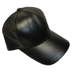 Gorra de béisbol de cuero genuino unisex de alta calidad con logotipo personalizado, estilo vintage, en MOQ bajo. - Product Image 2
