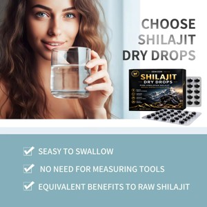 OEM/ODM, Gotas Secas de Shilajit del Himalaya 100% Puro y Auténtico, Probadas en Laboratorio, 60 Tabletas, Ricas en Ácido Fúlvico al 82% y Más de 85 Minerales Traza - Product Image 2