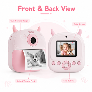 <span class=keywords><strong>Appareil</strong></span> <span class=keywords><strong>photo</strong></span> instantané pour enfants OEM ODM avec imprimante thermique pour cadeau de Noël ou d'anniversaire, vente en gros - Product Image 4