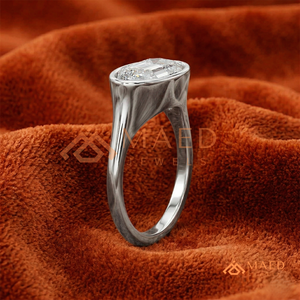 925 <b>Sterling</b> <b>Silver</b> Marquise Cut Bezel <b>Set</b> Engagement <b>Ring</b> | Minimalist Solitaire Wedding <b>Ring</b> for Women - Product Image 2