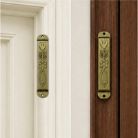 Étui de Mezuzah Messianique Vintage en Gros avec Symbole du Sceau de Jérusalem Intégré en Métal pour Porte Juive – Meilleur Prix