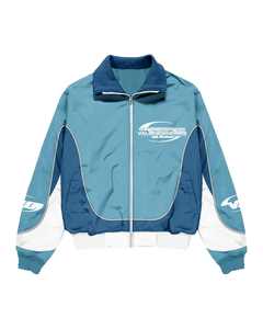 ผลิตชุดวอร์มไนลอนคุณภาพสูงขนาดใหญ่พิเศษ ชุดออกกำลังกาย 2 ชิ้น เสื้อแจ็คเก็ตกันลมแบบสะท้อนแสง กางเกงเอวยางยืดสีพื้น - Product Image 4