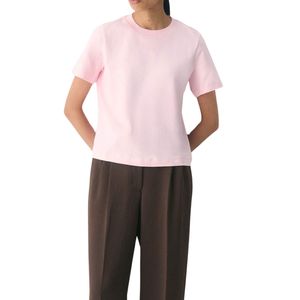 Women Cotton T Shirt Casual Modern Fit Soft Short Sleeve Crew Neck Basic Tee OEM ODM Manufacturer Custom Wholesale Bulk Wear - Product Image 5