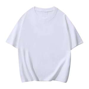 Camiseta Personalizada para Hombre, 100% Algodón, Cuello Redondo, Hombros Caídos, Estilo Oversize, con Apliques Bordados, Efecto Desgastado, Corte Cuadrado, Antiarrugas - Product Image 4