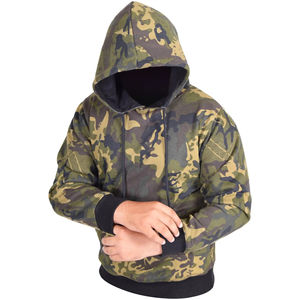Ropa de Caza Sublimada Personalizada al por Mayor, Impermeable, Mezcla de Algodón, Sudadera con Capucha para Senderismo, Camping y Caza, Camuflaje - Product Image 5