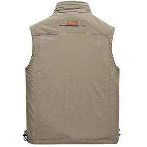 Gilet de pêche cargo respirant et imperméable avec strass, multi-poches, personnalisé pour l'hiver, idéal pour le travail en extérieur, l'escalade et la photographie - Product Image 2