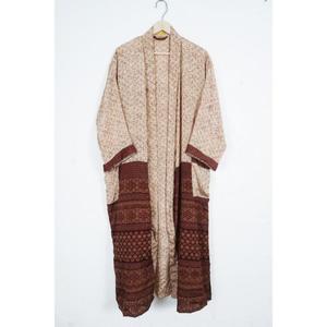 Ladies Nighty Silk Long Sleeve Bohemian Summer Kimono Luxury 100% Silk <b>Robe</b> <b>Women's</b> Party Dress - Product Image 4