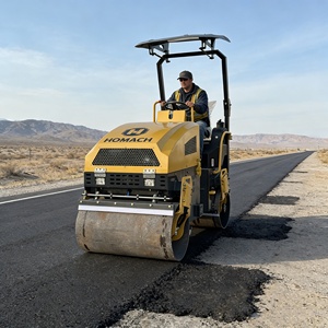 Rullo Compattatore Vibrante a Doppio Tamburo per Asfalto da 330KG - 3000KG con Motore Diesel Changchai e Sistema Completamente Idraulico - Product Image 4