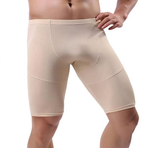 Shorts de sport pour hommes de haute qualité en gros, design de logo personnalisé, spandex/polyester, shorts de compression unis noirs - Product Image 5
