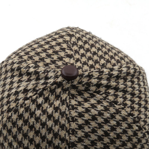 FS Luxury Brown British Plaid Baseball <b>Caps</b> For Men Vintage Hounds tooth <b>Women</b> Hat Summer Street Trucker <b>Cap</b> Casuqettes Hommes - Product Image 6